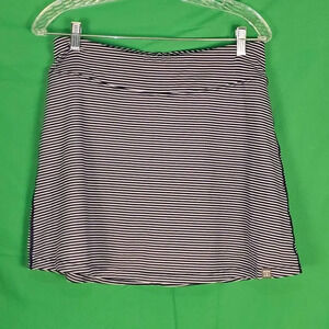 Title Nine Womens‎ Blue White Striped Skort Medium